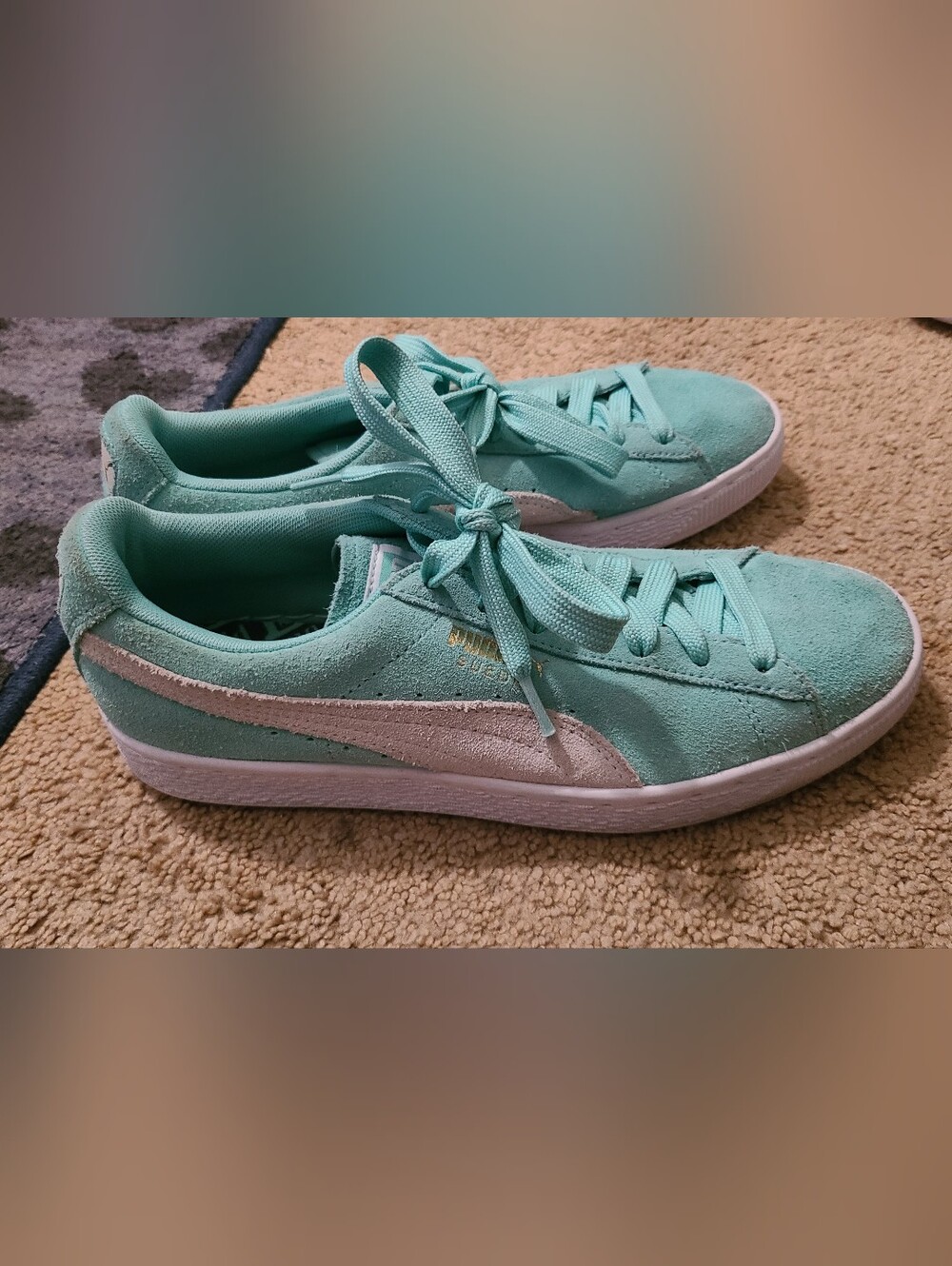 Puma Mint Green Sneakers size 9